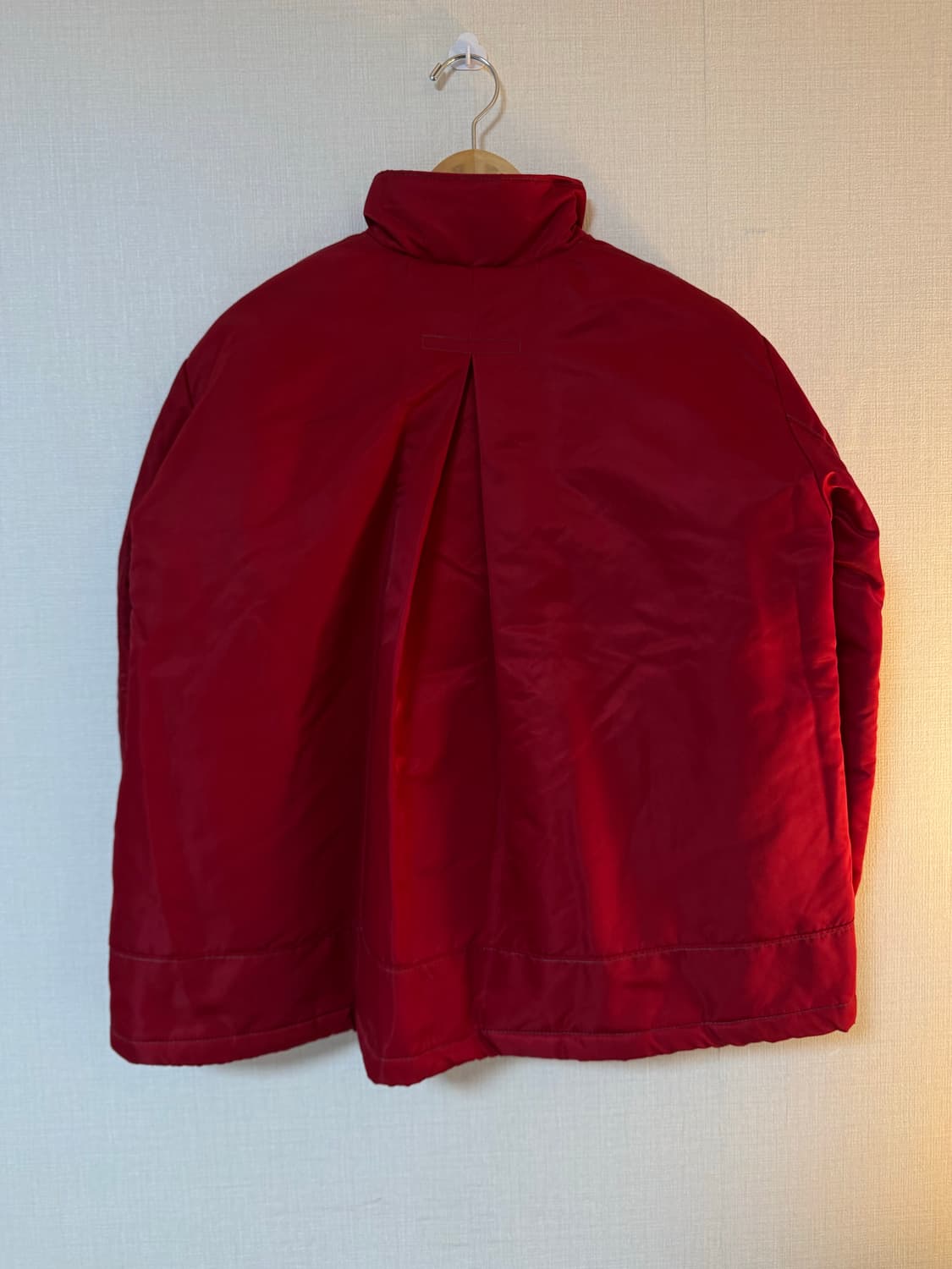 [F]MATIN KIM 마뗑킴 스티치 코팅 점퍼 자켓 레드 상품이미지4