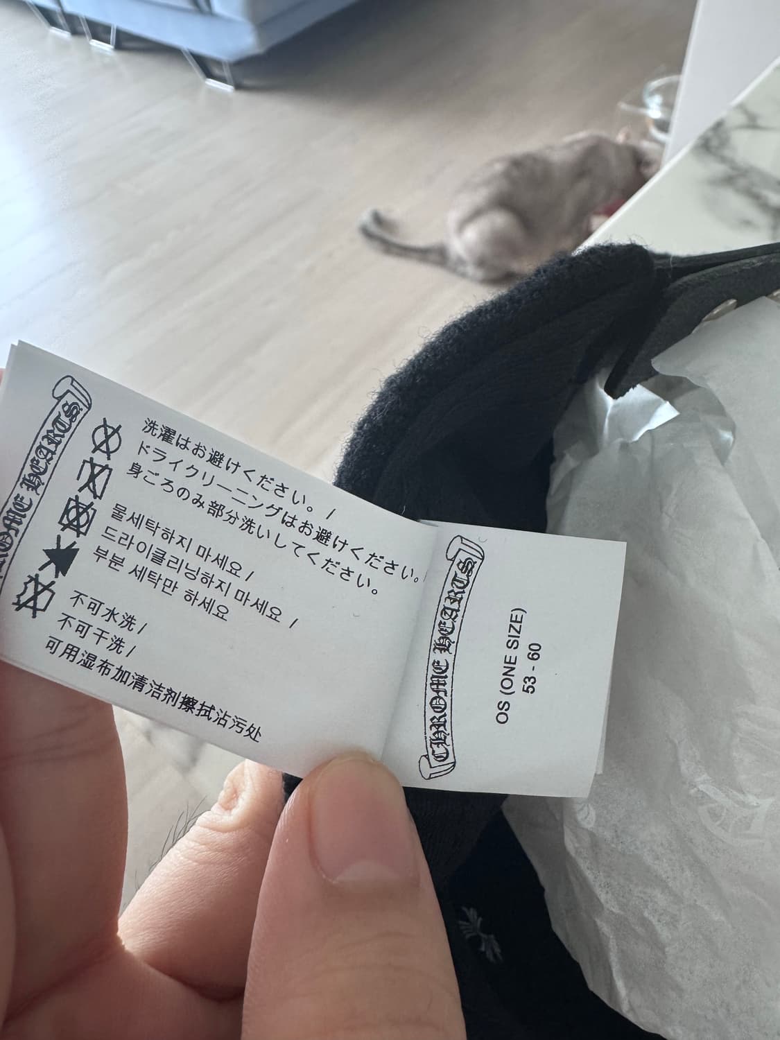 크롬하츠 ch 레더로고 울 캡 상품이미지8