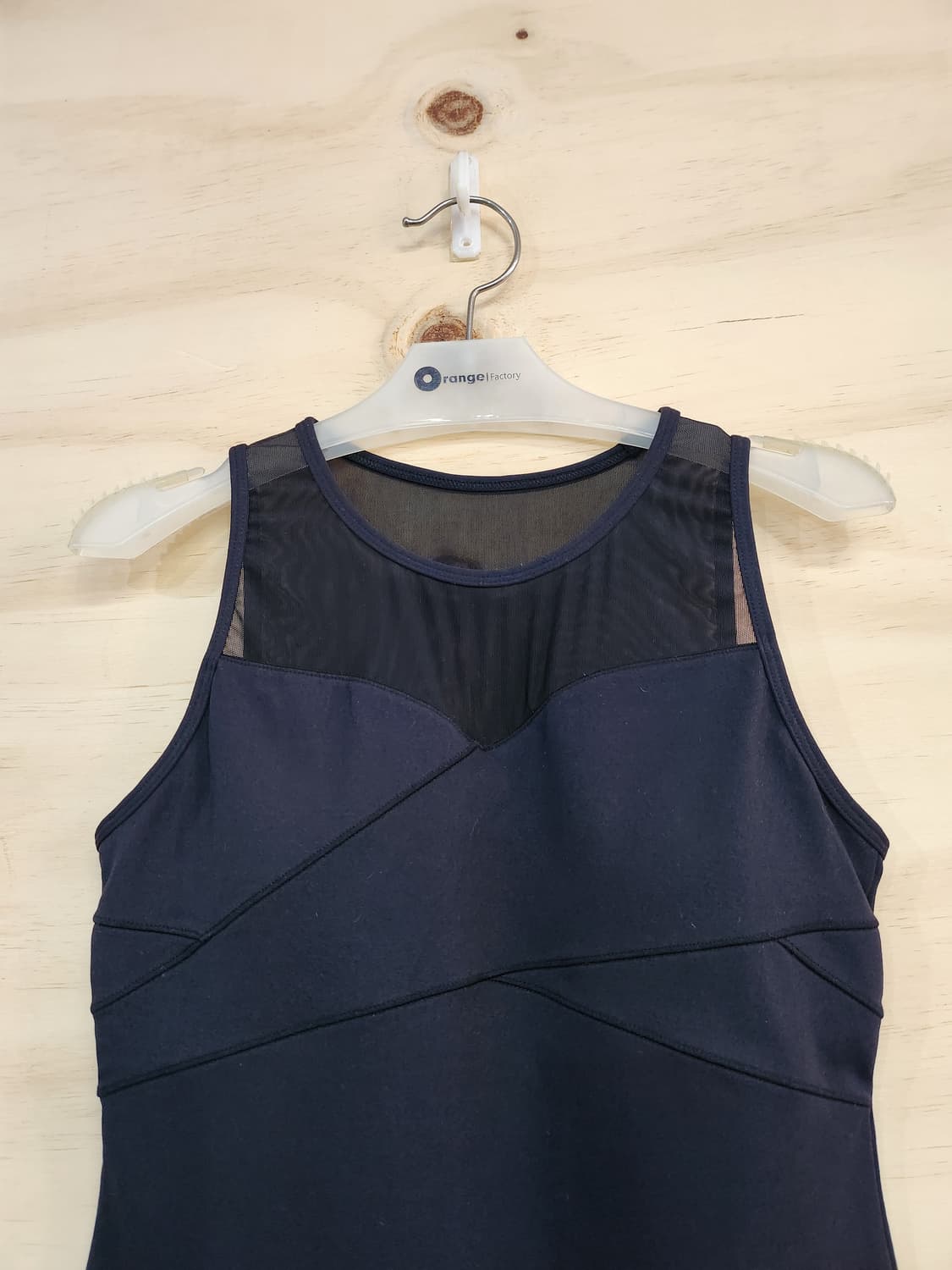 345) 뮬라웨어 메쉬 포인트 민소매 탑 상품이미지4