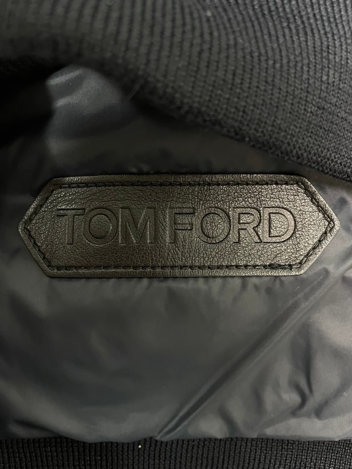 새상품 톰포드 스웨이드 캐시미어 니트 패딩 구스다운 54 옷걸이O 상품이미지4