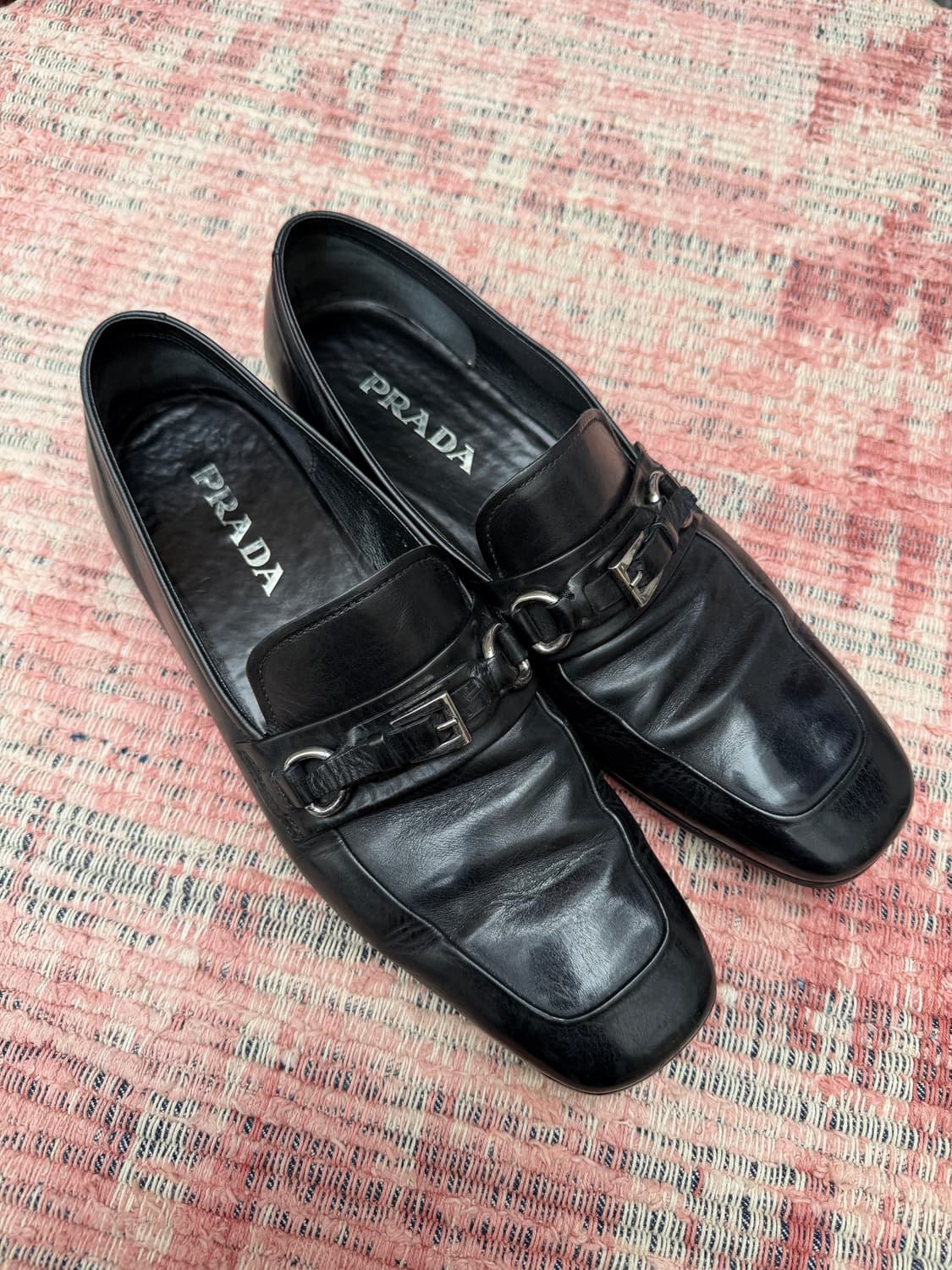 2000s PRADA LEATHER BUCKLE LOAFER 프라다 로퍼 상품이미지3