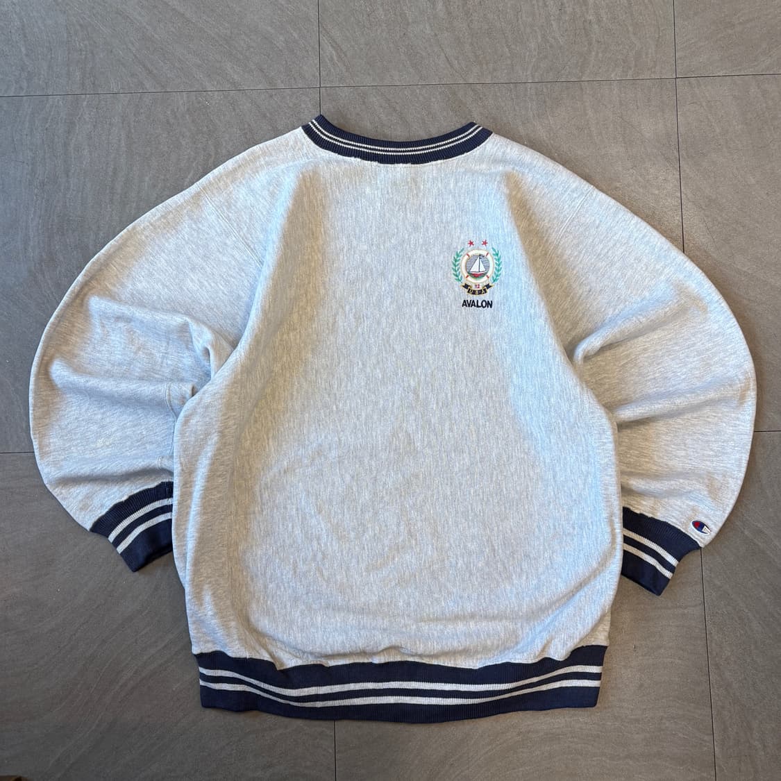 90년대 미국 생산 챔피온 리버스위브 멜란지 스웻셔츠  상품이미지1