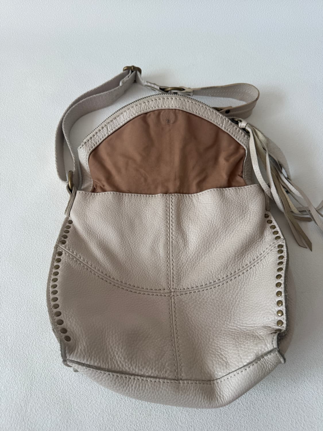 Pre owned 레더 스터드백 상품이미지8