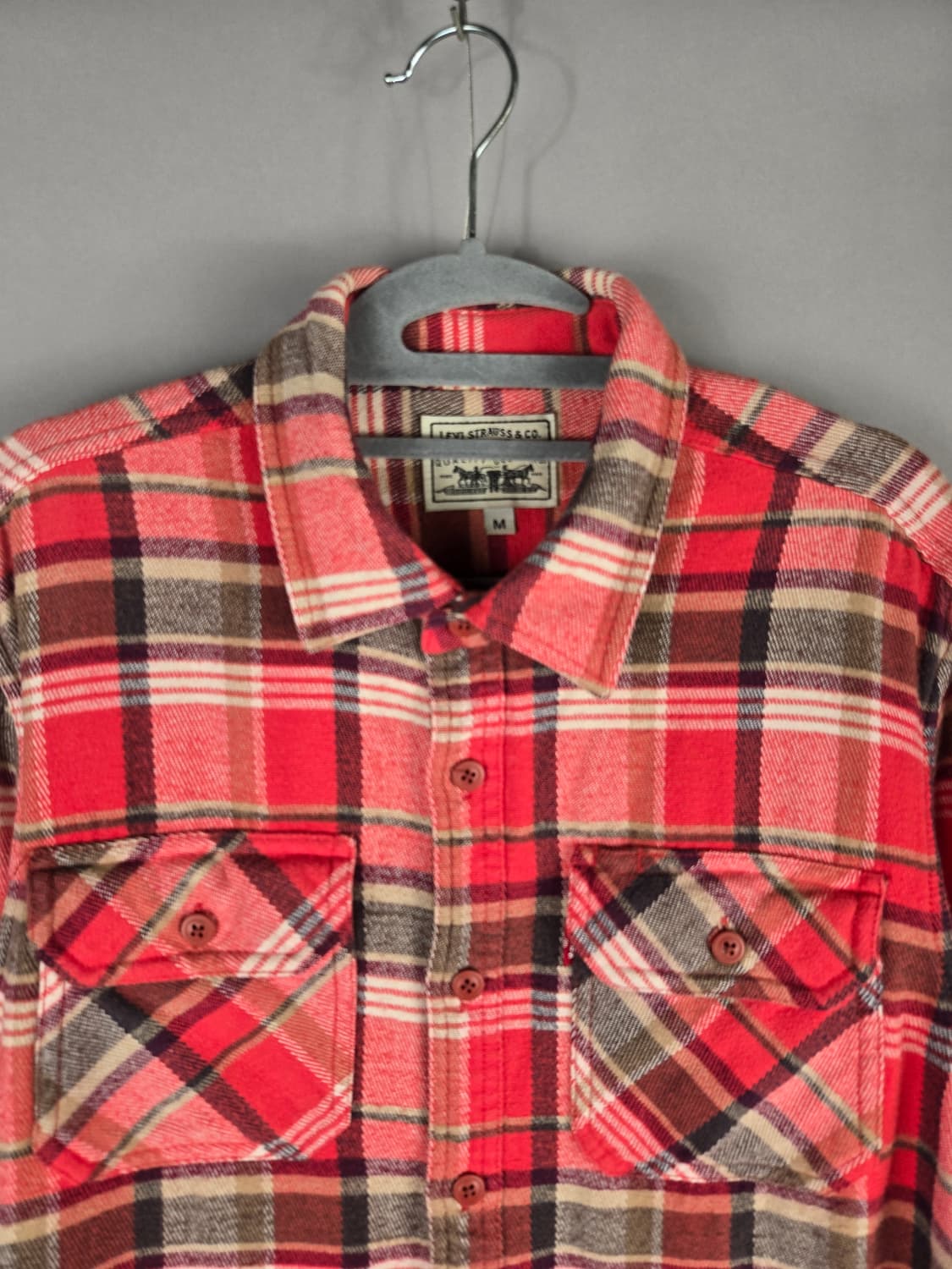 [무료배송]리바이스 M 남성 플란넬 체크 셔츠 상품이미지2