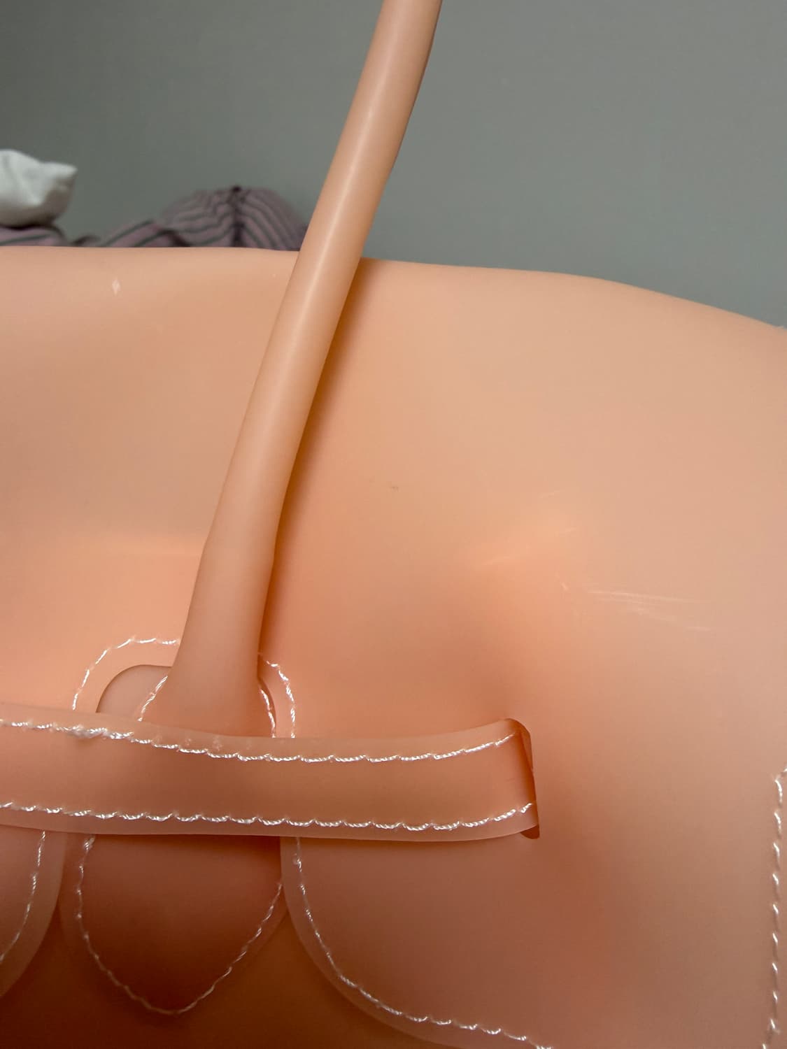 <당일발송>젤리백 퍼킨백 젤리버킨백 피치핑크색 상품이미지3