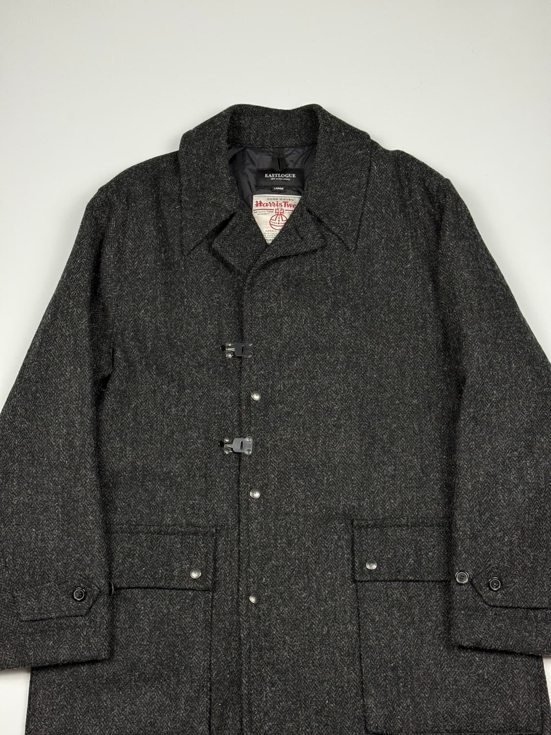 (105) 이스트로그 해리스트위드 오피서 코트 상품이미지3