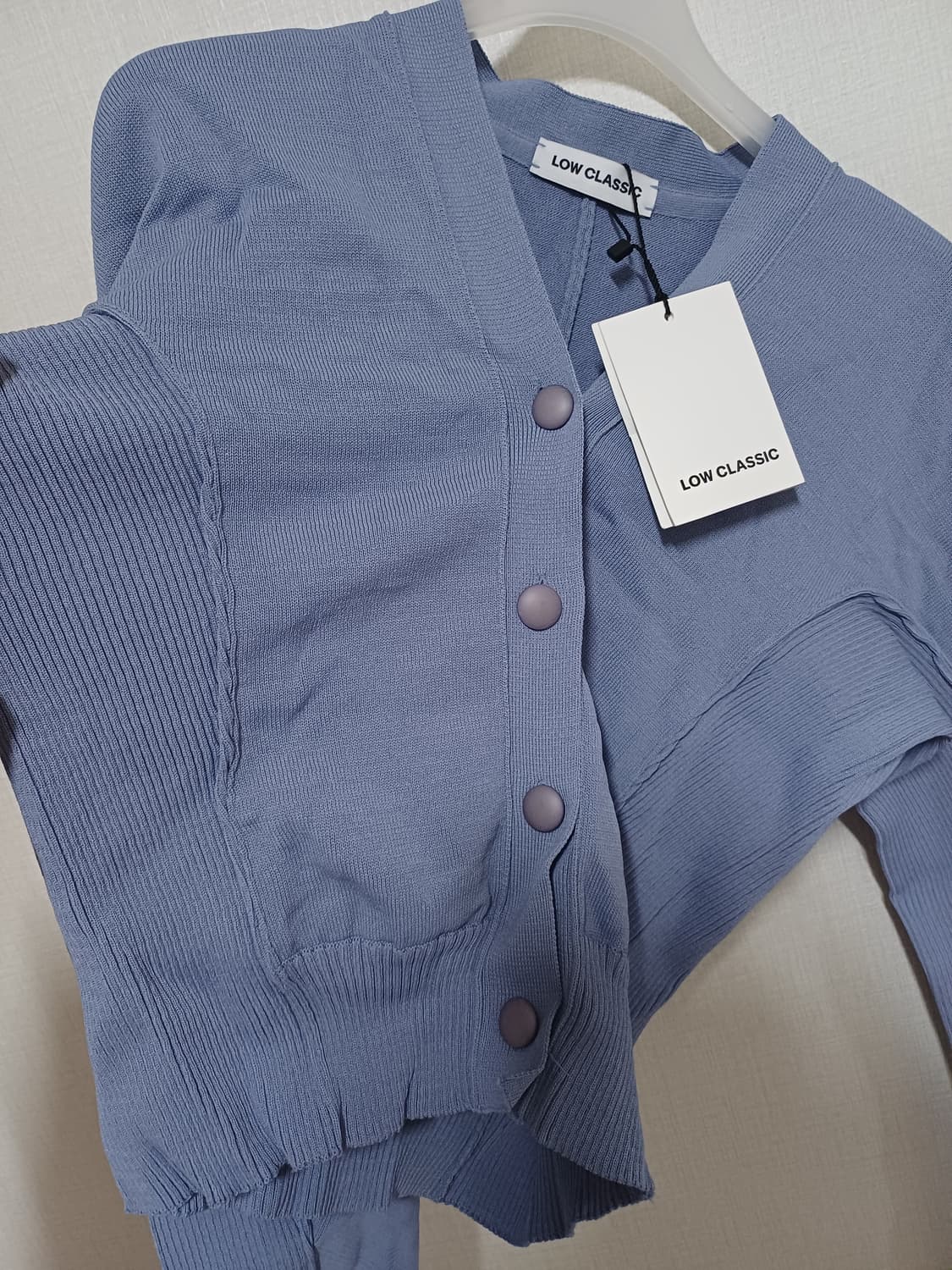 로우클래식 익스클루시브 암홀 가디건 라벤더 상품이미지7