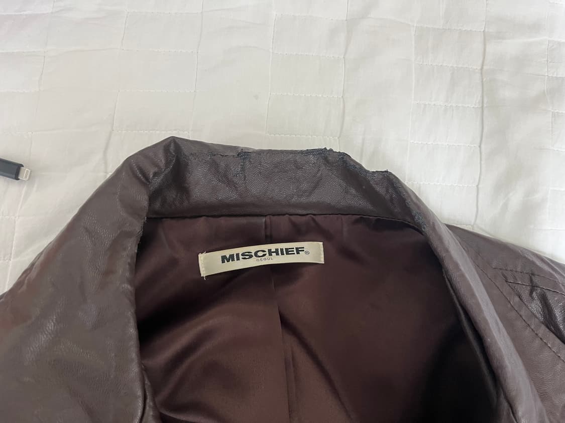 미스치프 fauz leather jacket s 폭스 레더 자켓 2018 상품이미지6