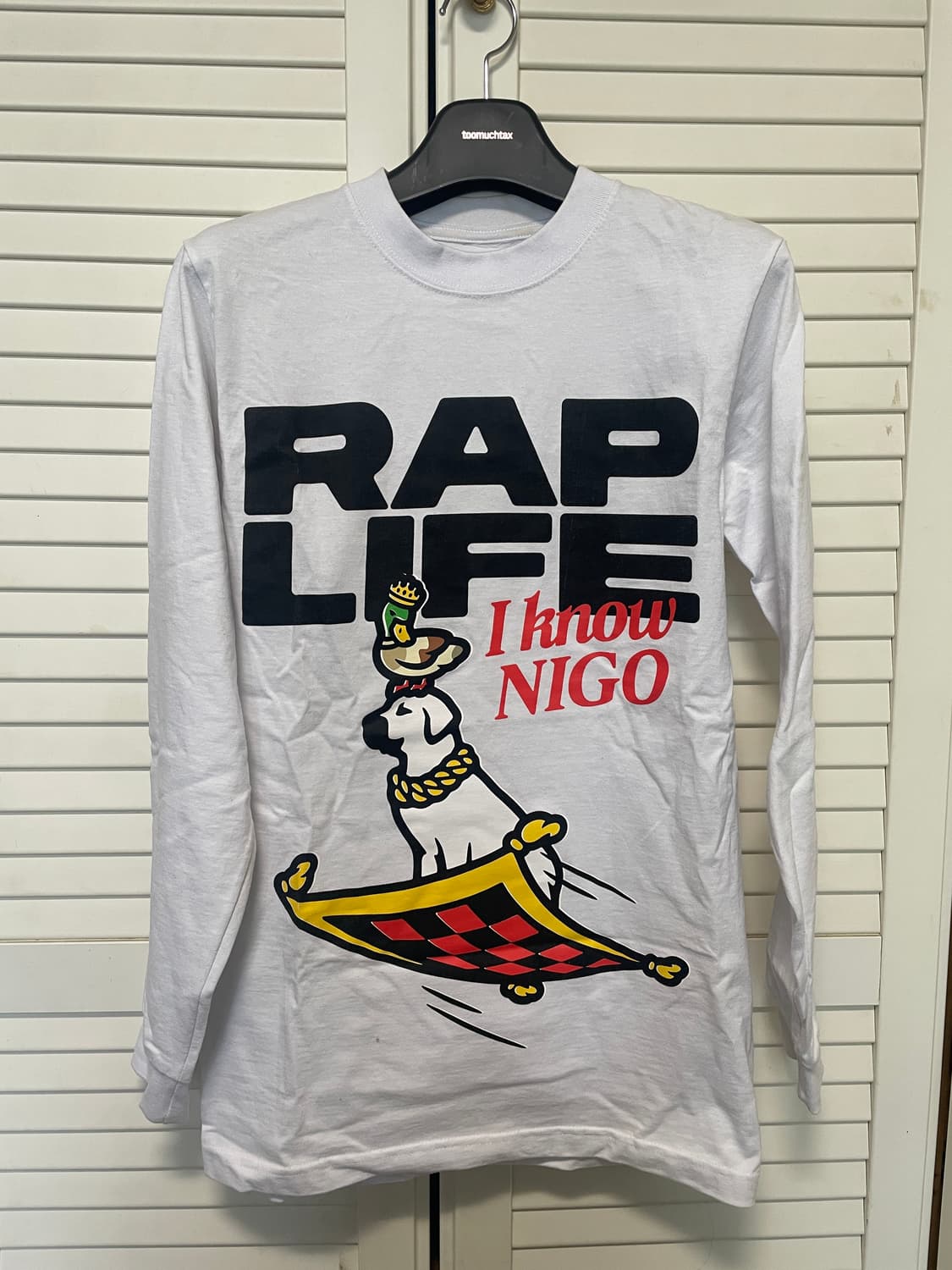 Nigo x Victor Victor, White sleeve 흰 긴팔 상품이미지1