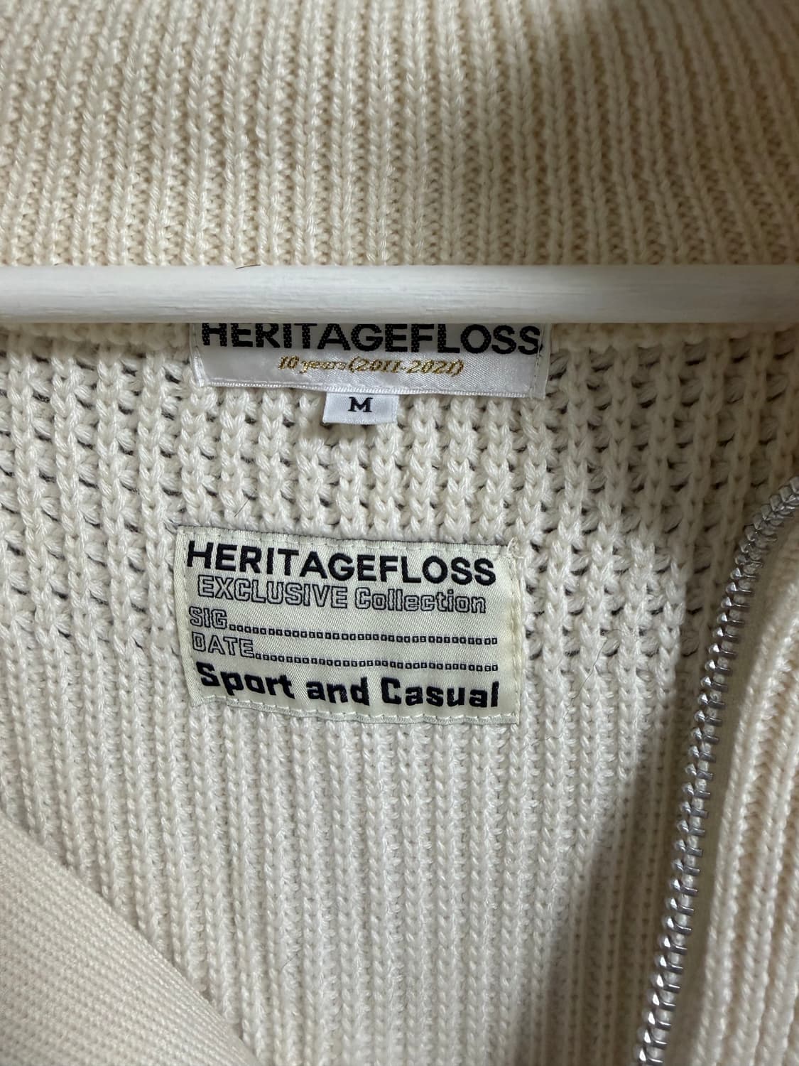 [M] 헤리티지플로스 하프집업 니트 상품이미지3