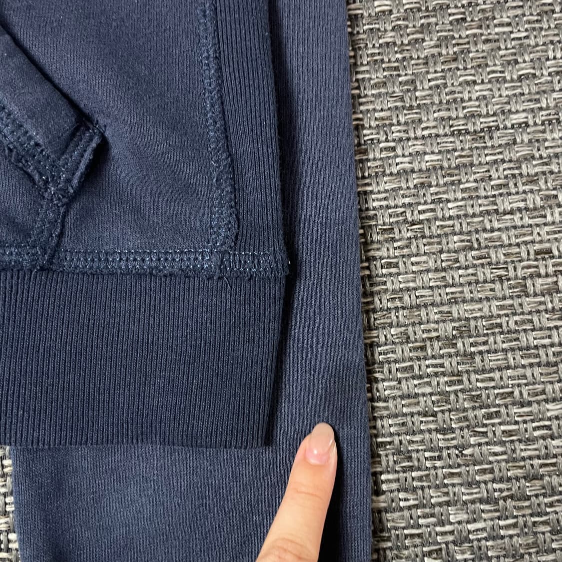 아베크롬비앤피치 네이비 후드집업 L 상품이미지6