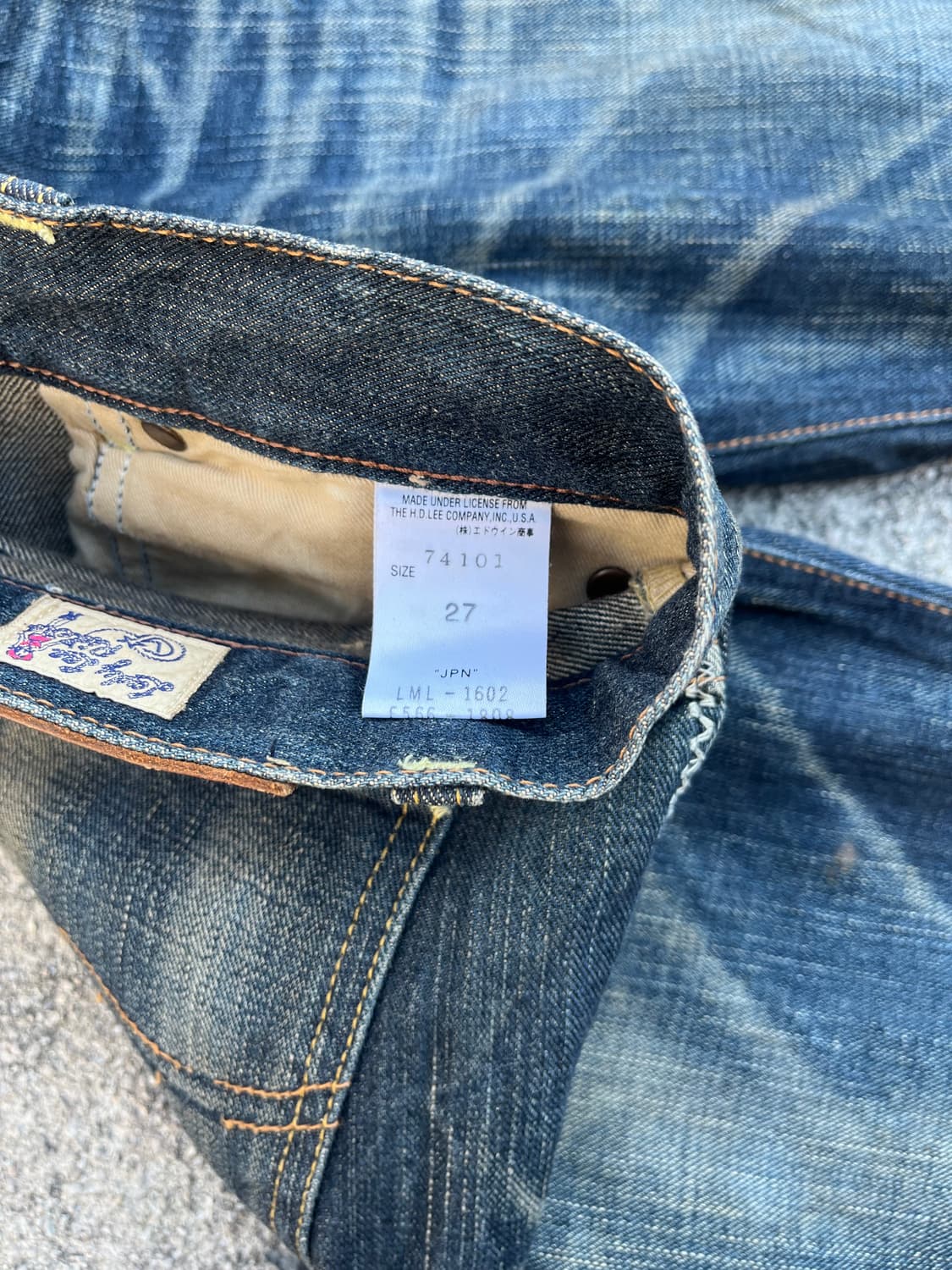 LEE Riders  로우라이즈 진청 데님팬츠  상품이미지7