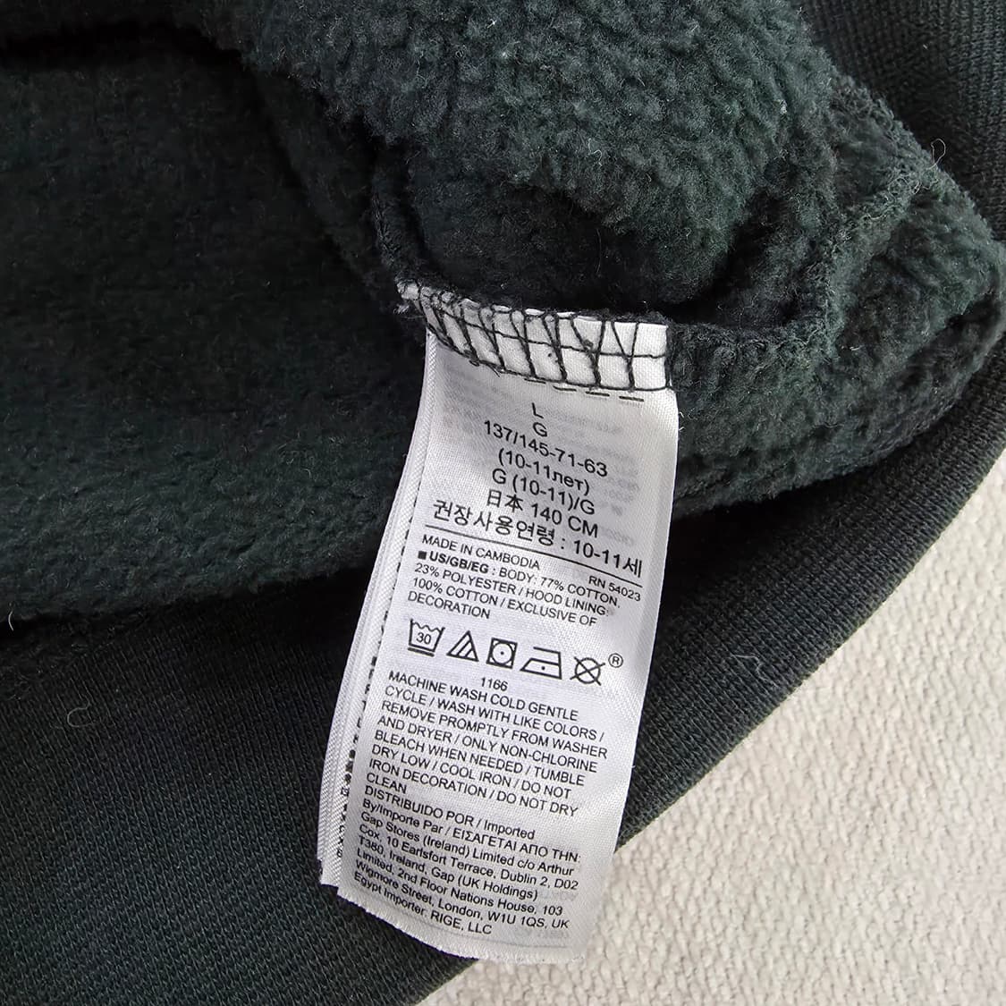 [10] 갭 주니어 양털 후드 집업 자켓 1230J 상품이미지4