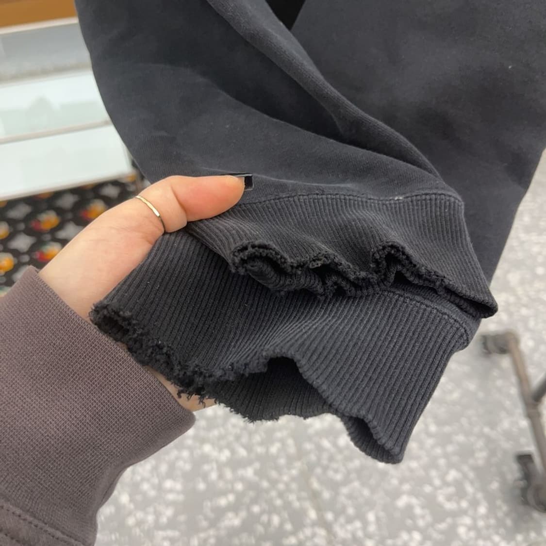 스투시 베이직 모던 빈티지 백로고 약기모 후드티 L C07438 상품이미지10