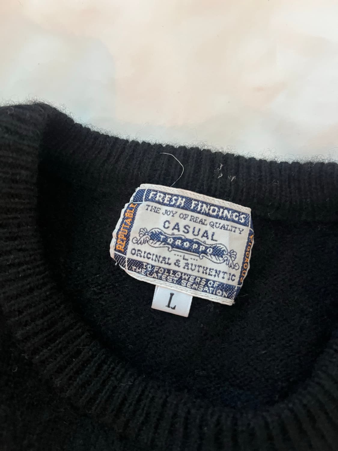 블랙 울 반팔 니트 상품이미지2