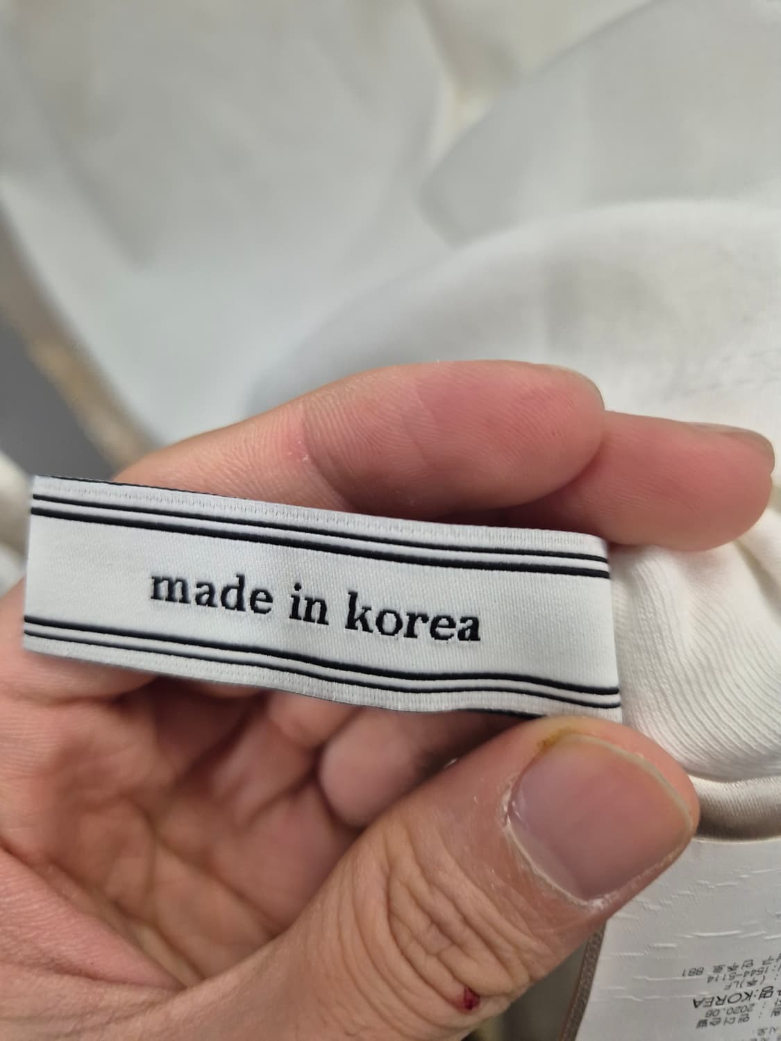 앤더슨벨 아이보리 꽃 자수 반팔 티셔츠 M  상품이미지7