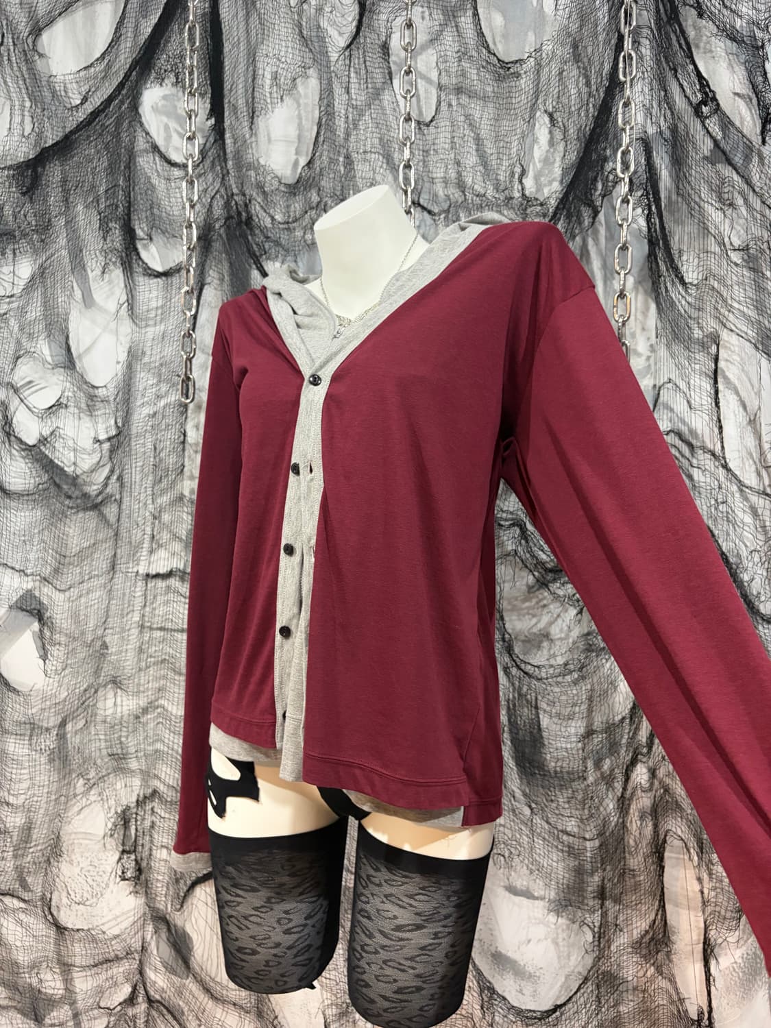 rockchic Layered Cardigan hoodie  상품이미지8