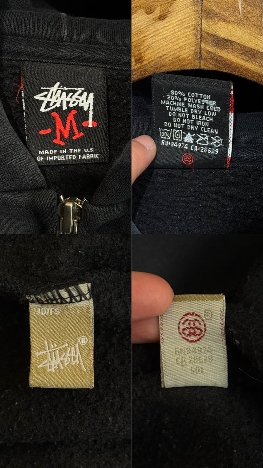 스투시 골드 그래픽 후드집업 상품이미지10