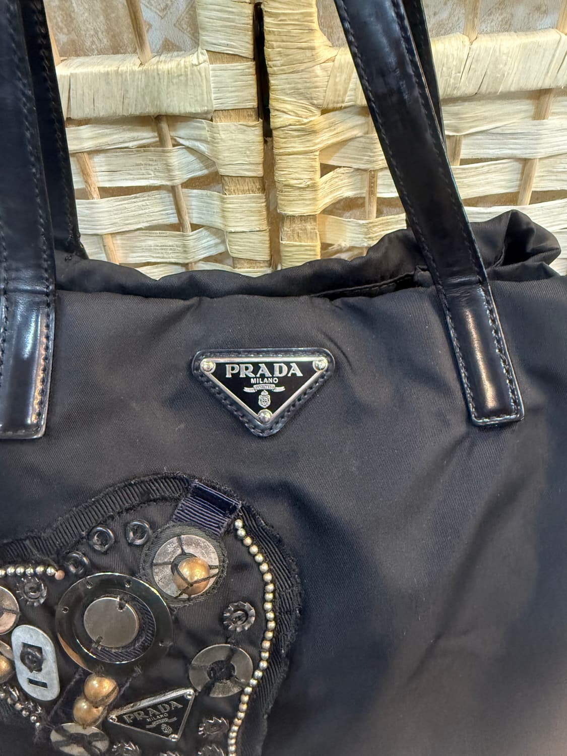 정품 프라다 나일론 복주머니 토트백 팝니다 상품이미지2