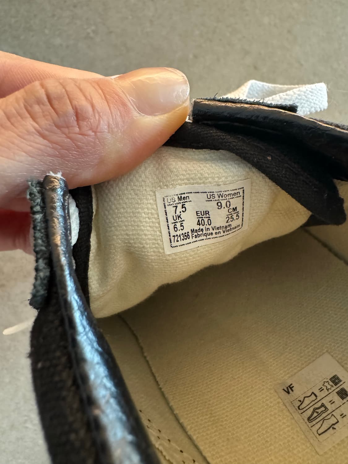 반스 남성 us7.5 여성 us9.0 255 상태 새것수준  상품이미지3
