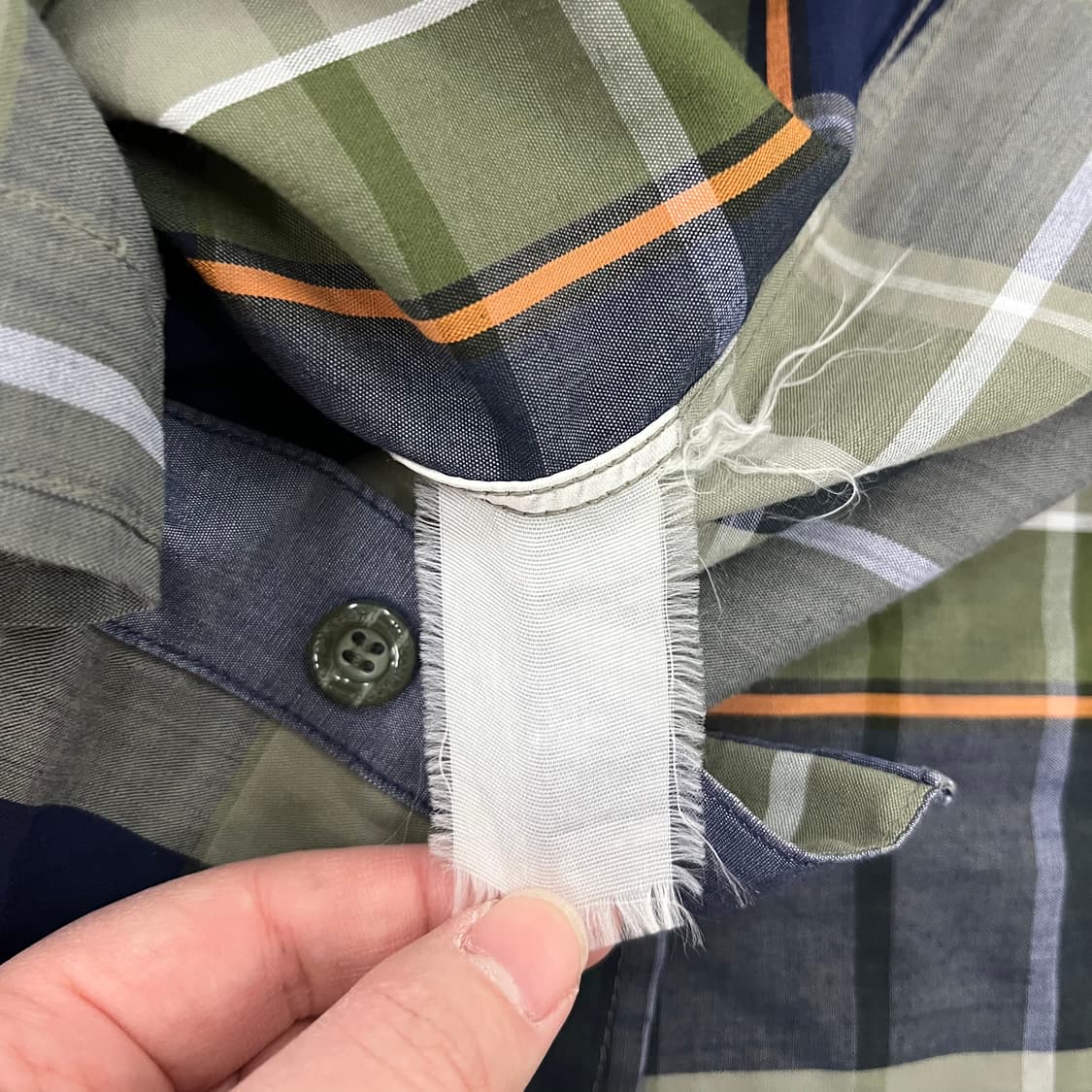 [95] 코오롱스포츠 체크무늬 긴팔 셔츠 남방 1219M2 상품이미지3