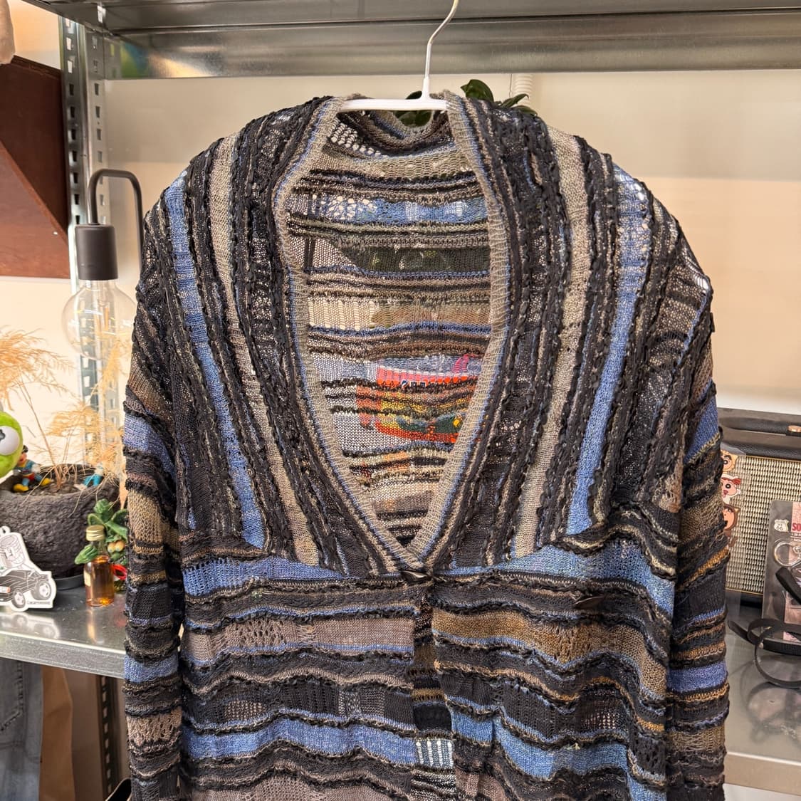 M&KYOKO 에스닉 히피 니트 가디건 FREE OS 상품이미지2