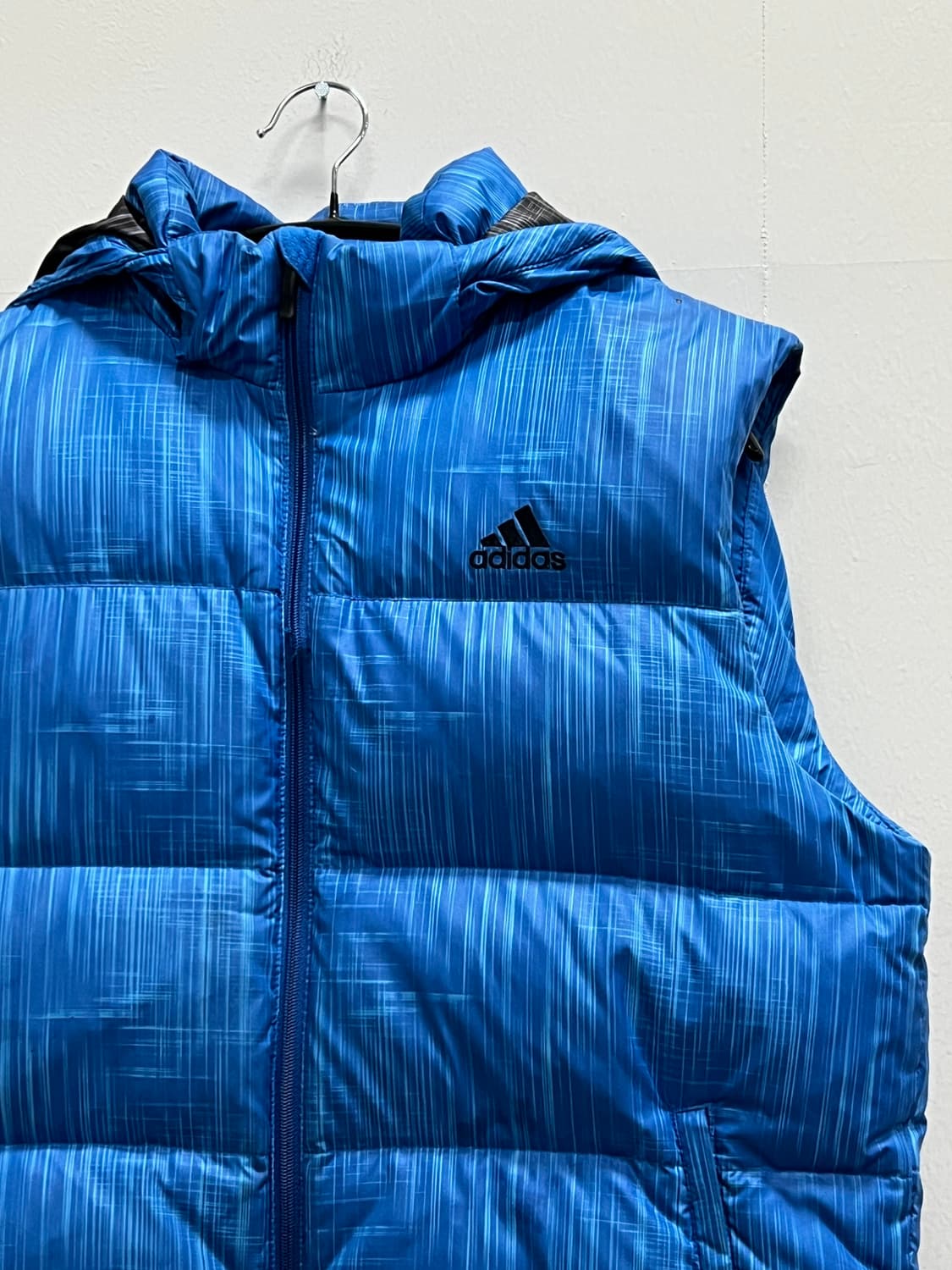 아디다스 덕다운 패딩 조끼 베스트 블루 상품이미지3