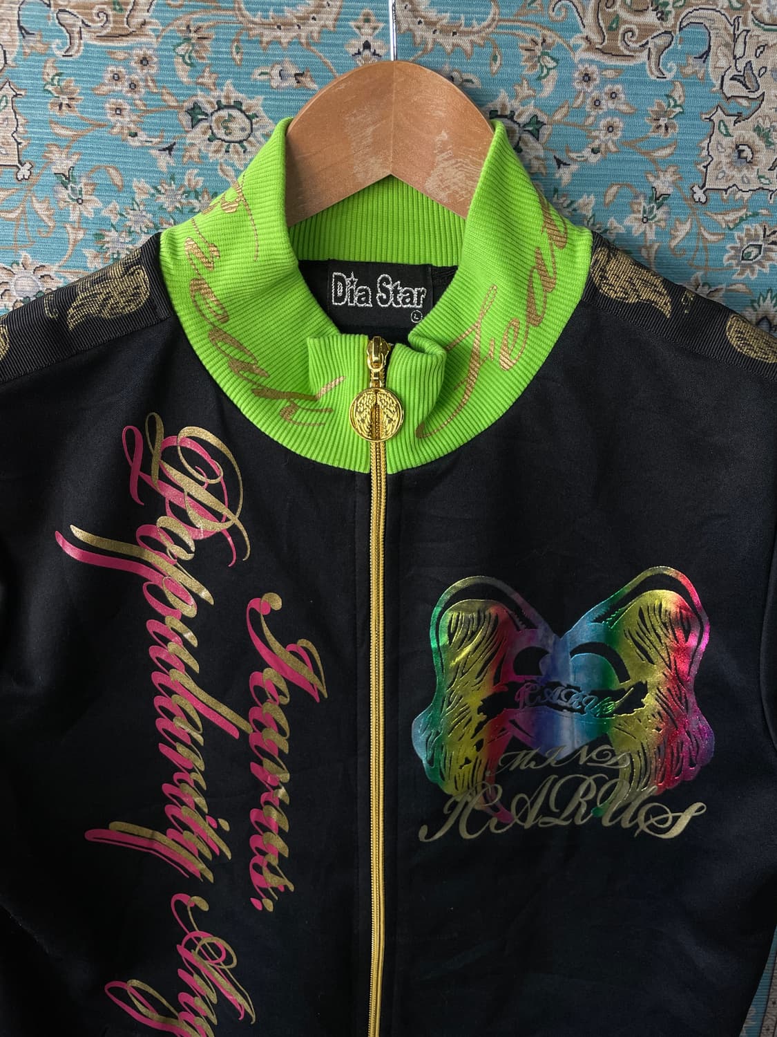 JPN DIA Star Wings Print Y2K zip up1669 상품이미지2