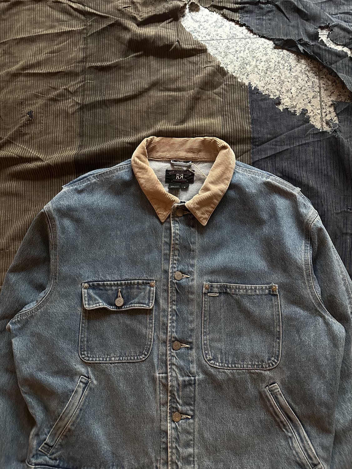90s USA RRL Vintage Denim Jacket 상품이미지3