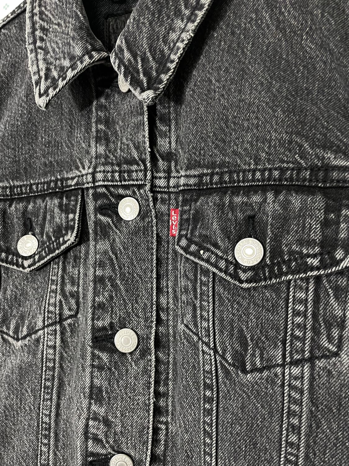 리바이스 흑청 트러커 데님 자켓 상품이미지5