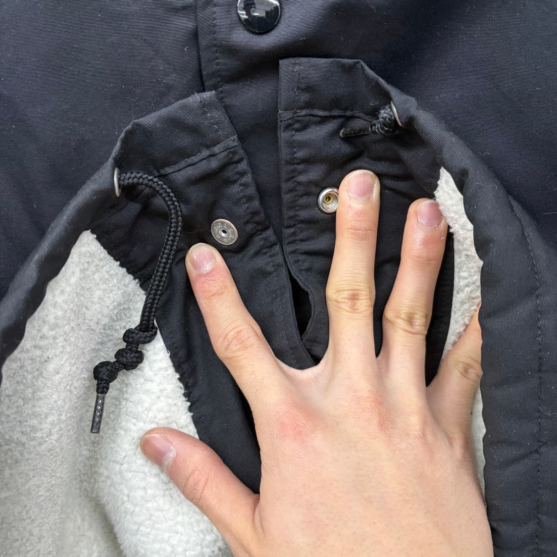 챔피온 블랙 뽀글이 안감 코치 자켓 XL 상품이미지3