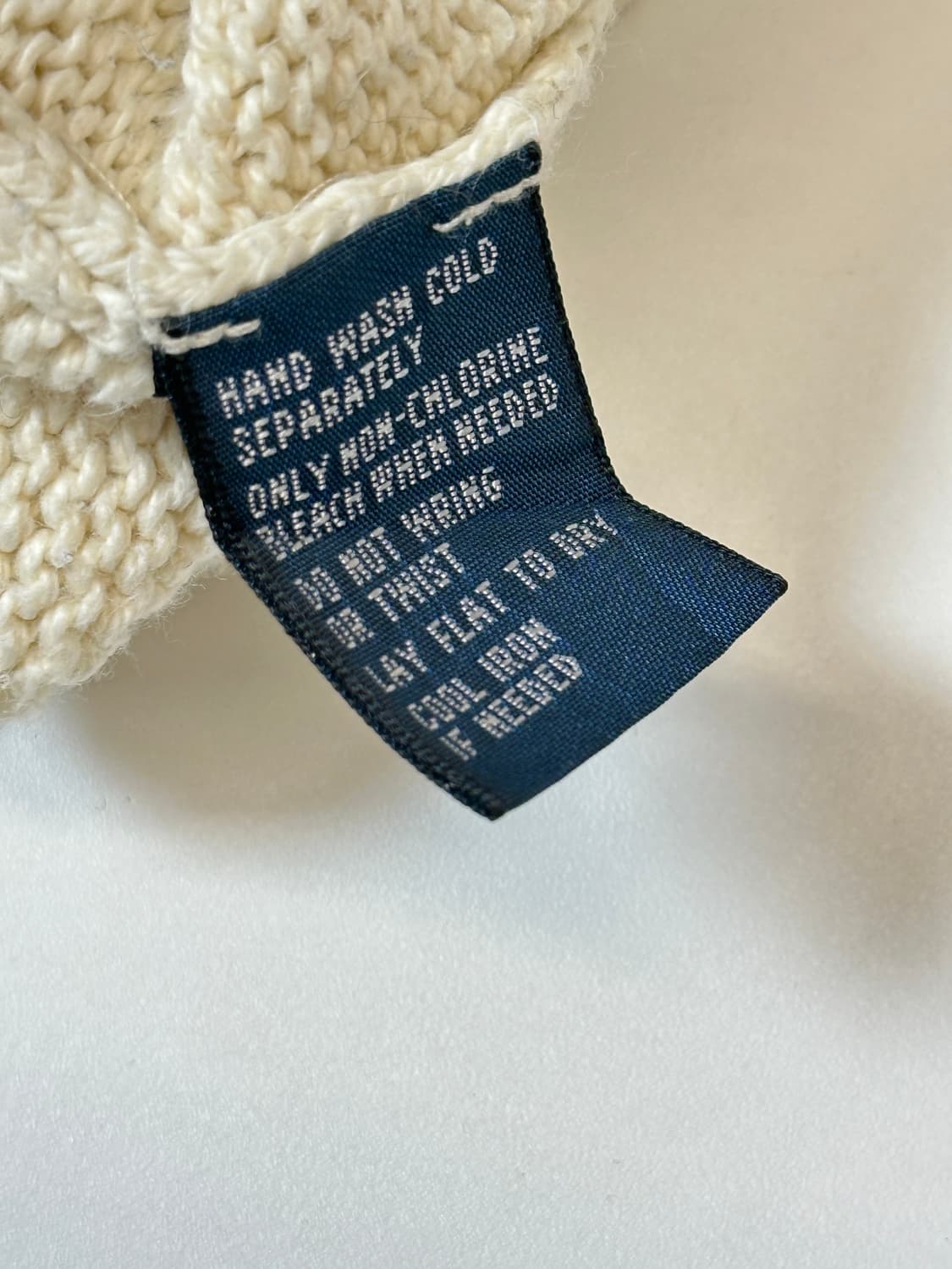 폴로 랄프로렌  피마코튼니트 (아이보리) 상품이미지5