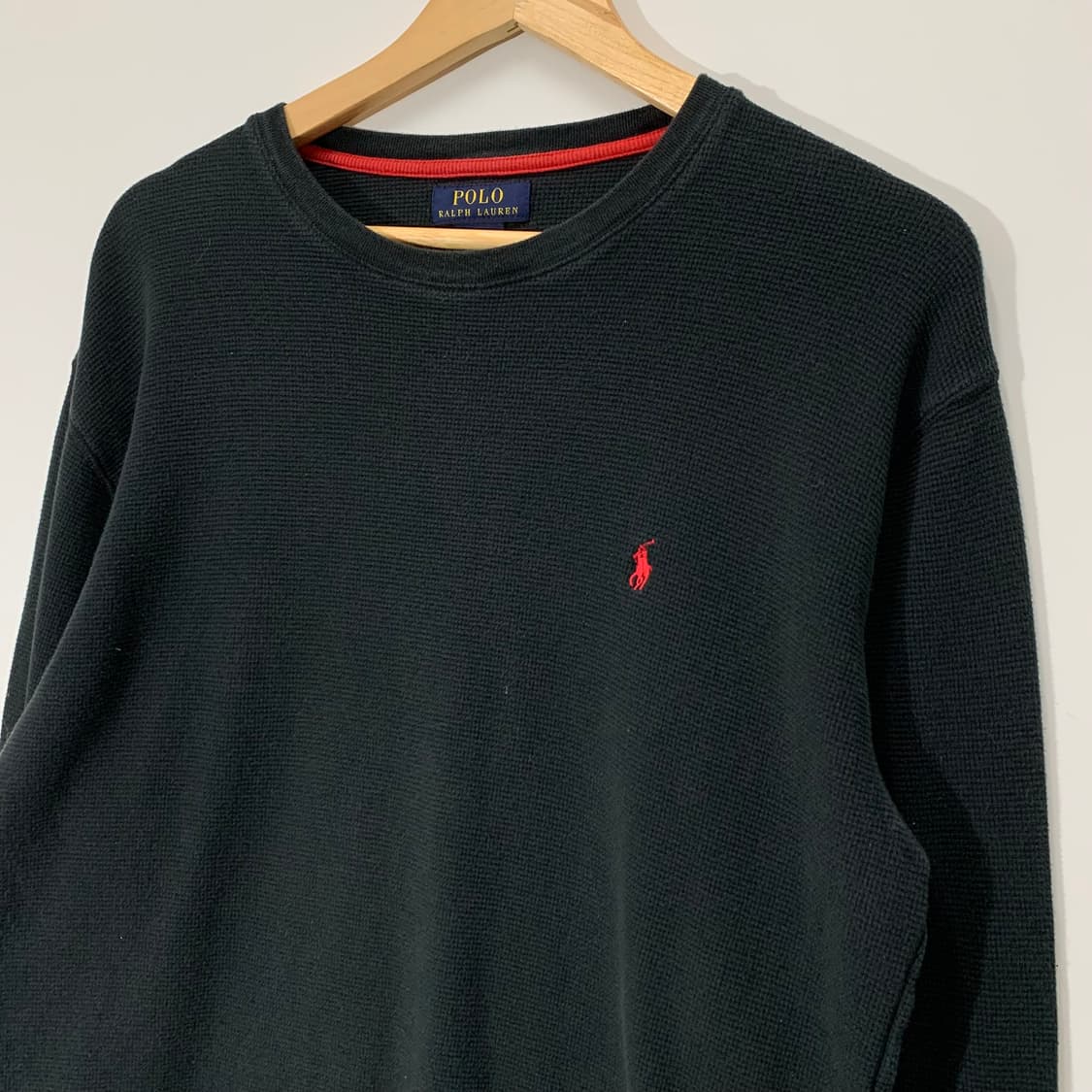 폴로 블랙 와플 롱슬리브   상품이미지2