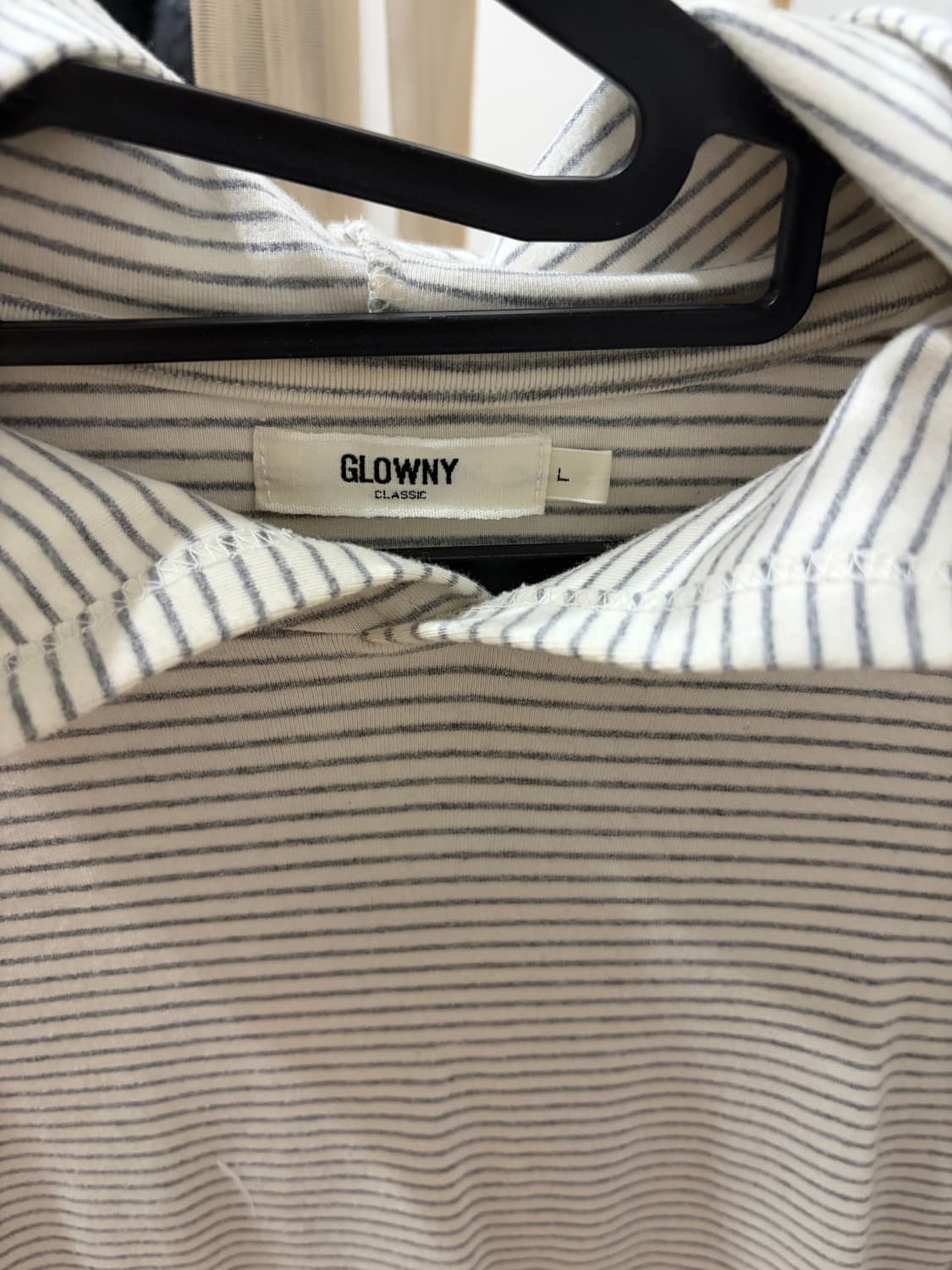 글로니 glowny g comfort hoodie stripe 후드티 상품이미지2