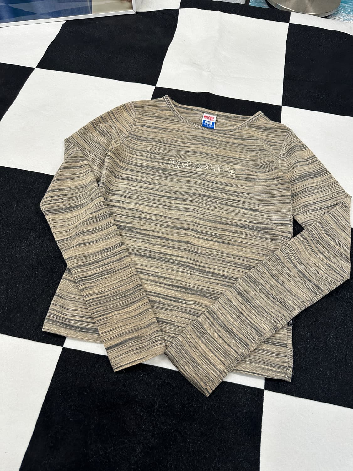 스펠아웃로고 스트라이프 텐션 롱슬리브  상품이미지5