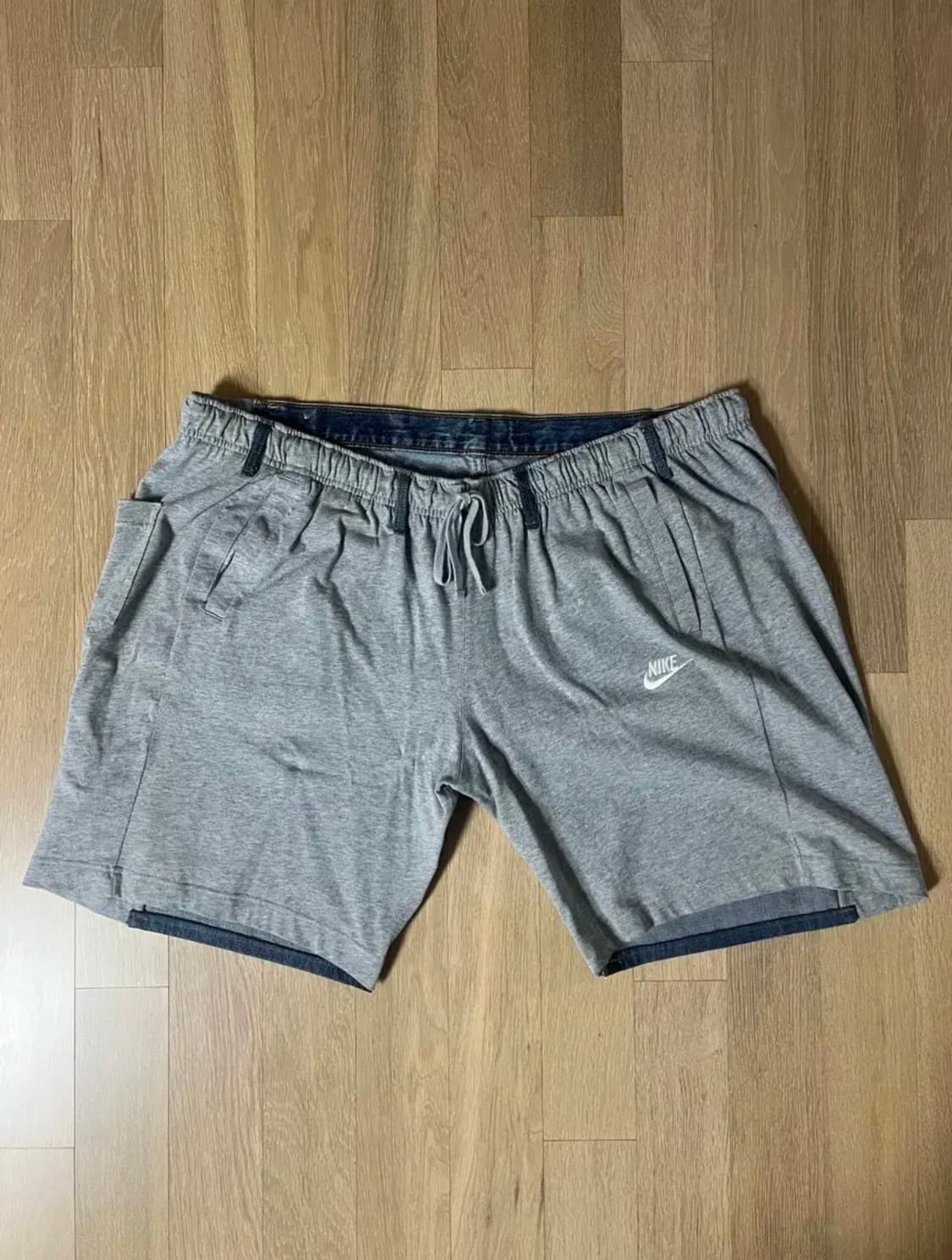 블레스 오버조깅진 쇼츠 ( Light Grey / Blue ) 상품이미지1