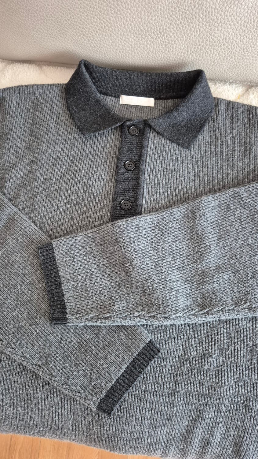 월스와일무브먼트 캐시미어 카라니트 차콜 1사이즈 상품이미지2