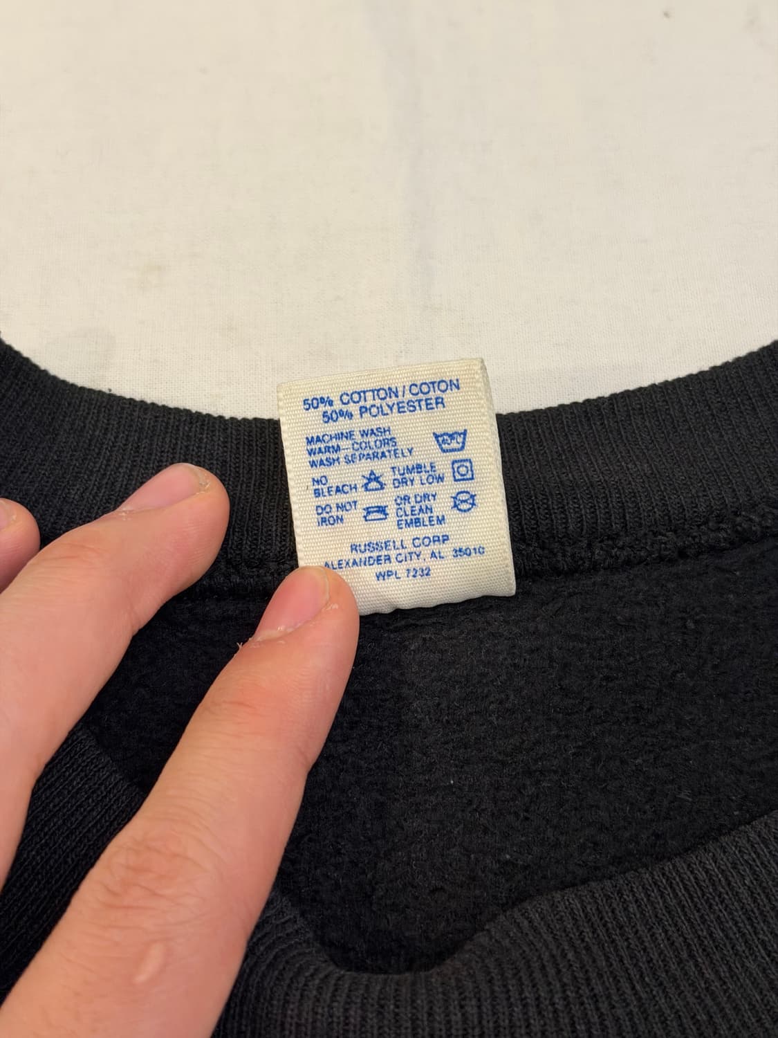 90s 져지스 슈퍼스웻 빈티지 스웻셔츠 맨투맨 블랙 상품이미지5