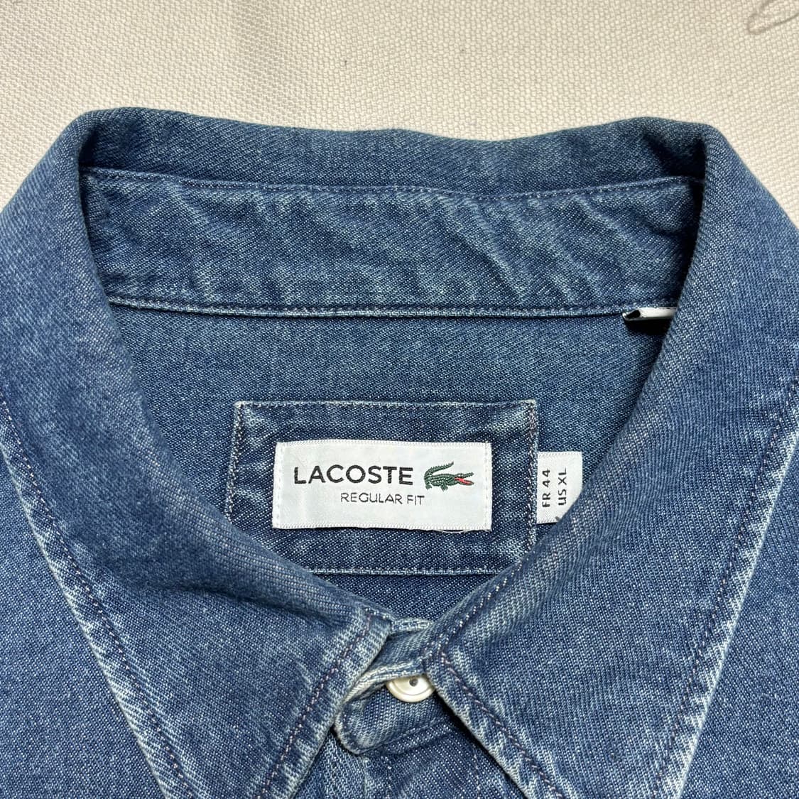 XL 라코스테 클래식 데님 셔츠 상품이미지4