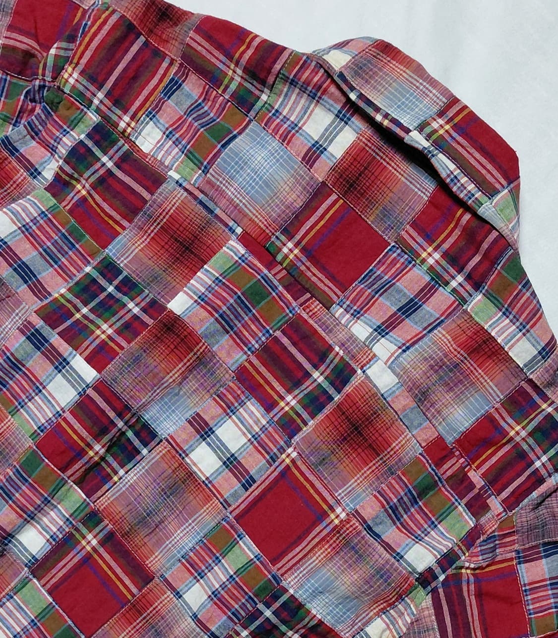 [marka] 핸드우븐 마드라스 패치워크 셔츠 (Made in Japan 상품이미지8