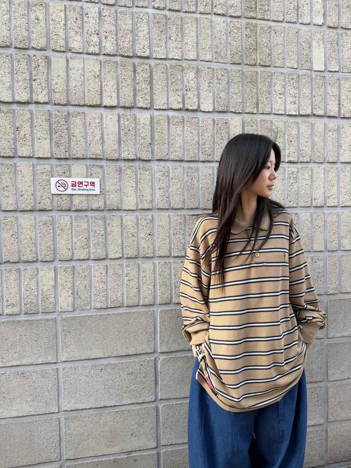 도그타운 스트라이프 오버핏 pk 롱슬리브 상품이미지4