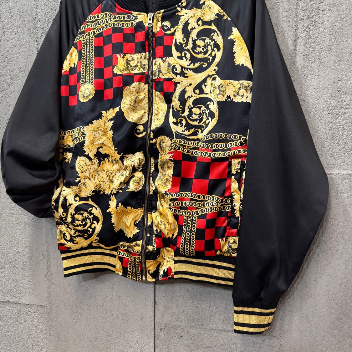 바로크 패턴 블루종 자켓 (XL)  상품이미지2