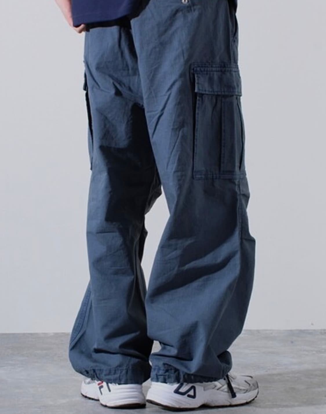 Garment dyed field pants - navy 상품이미지1