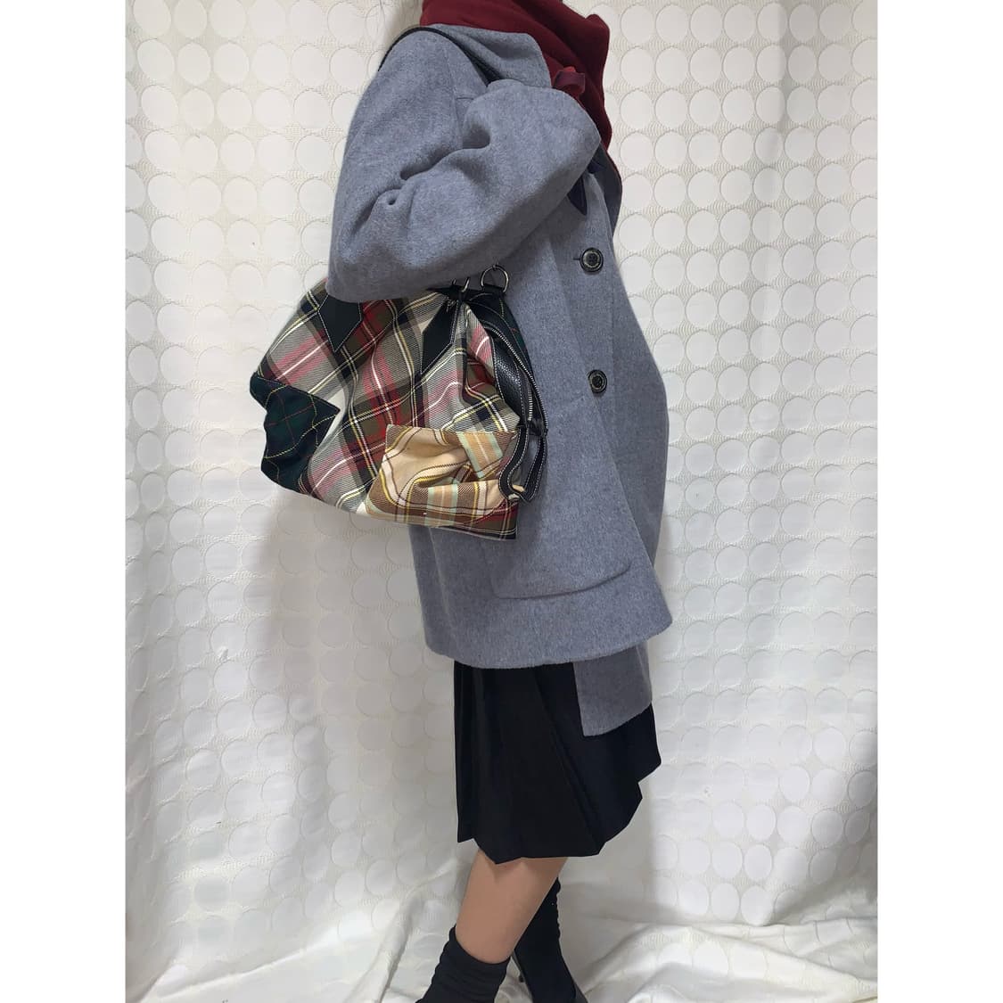 vivienne westwood 머플러 일체형 울·캐시미어 코트  상품이미지2