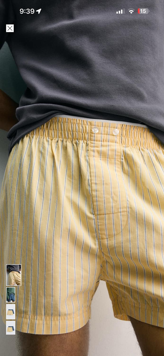 [XL kr 34] ZARA 콤비 포플린 박서 브리프 2팩 상품이미지3