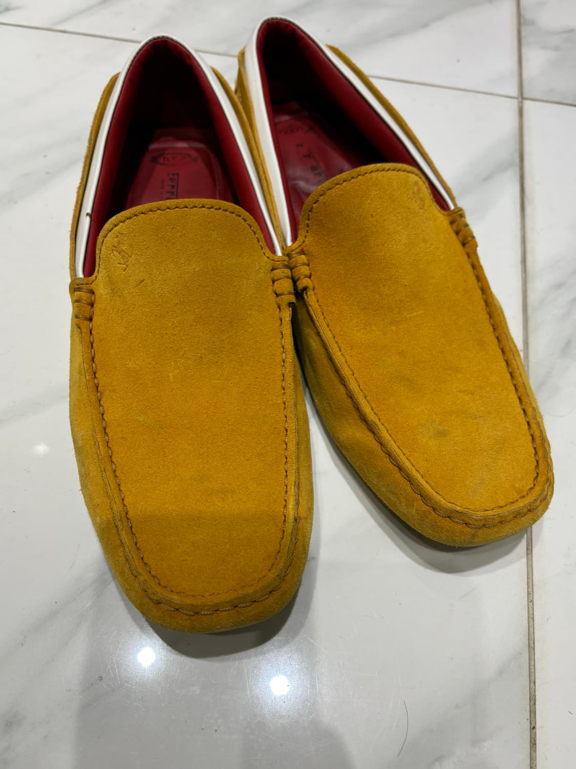 (정품)토즈 페라리 머스타드 스웨이드 로퍼6 2/1 상품이미지2