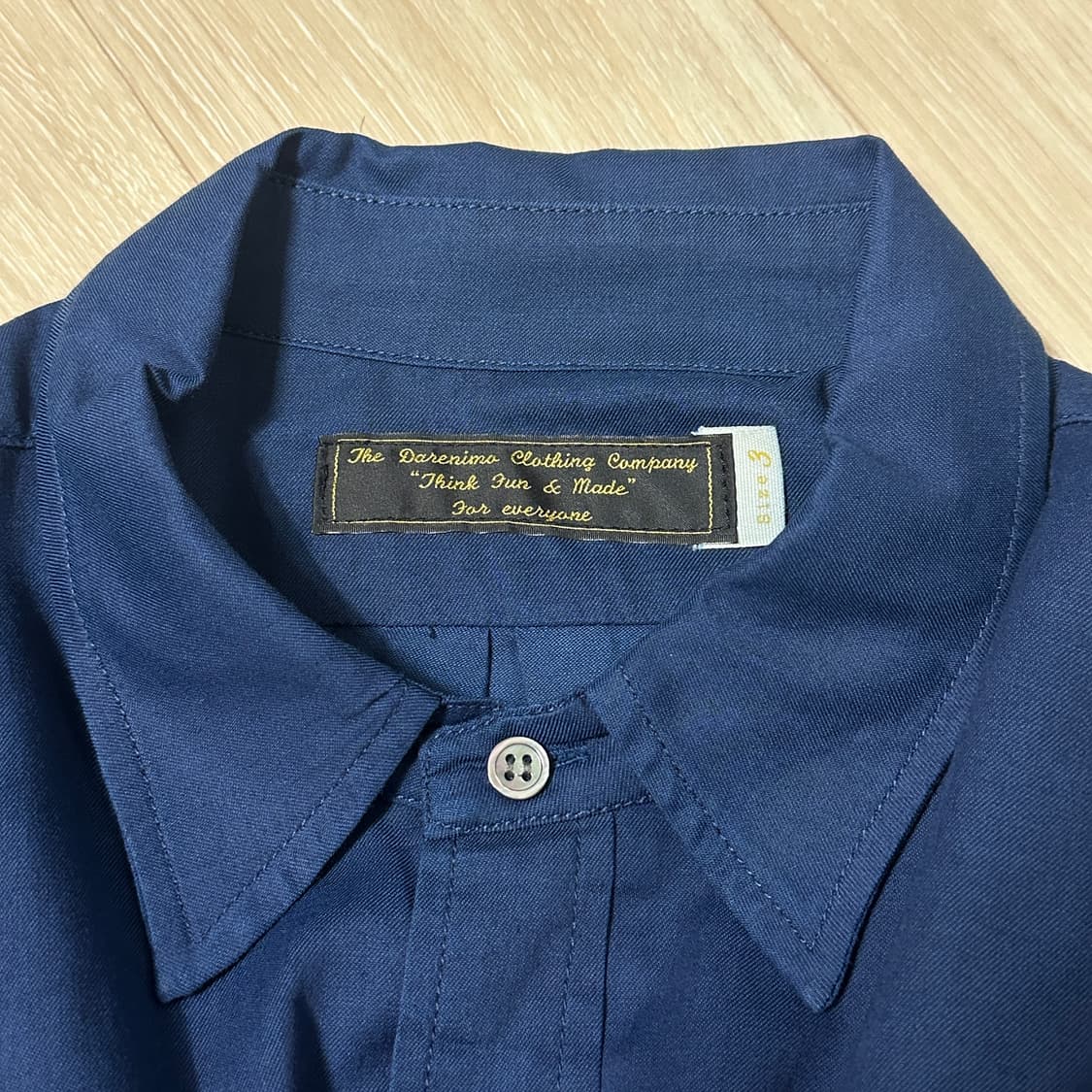 3(L) 다레니모 포켓 셔츠 네이비 상품이미지3