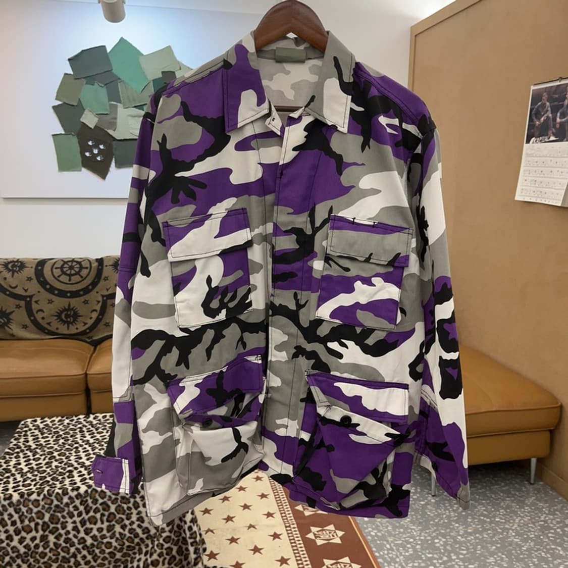 로스코 밀리터리 BDU 퍼플 카모 워크 자켓 C08868 상품이미지3