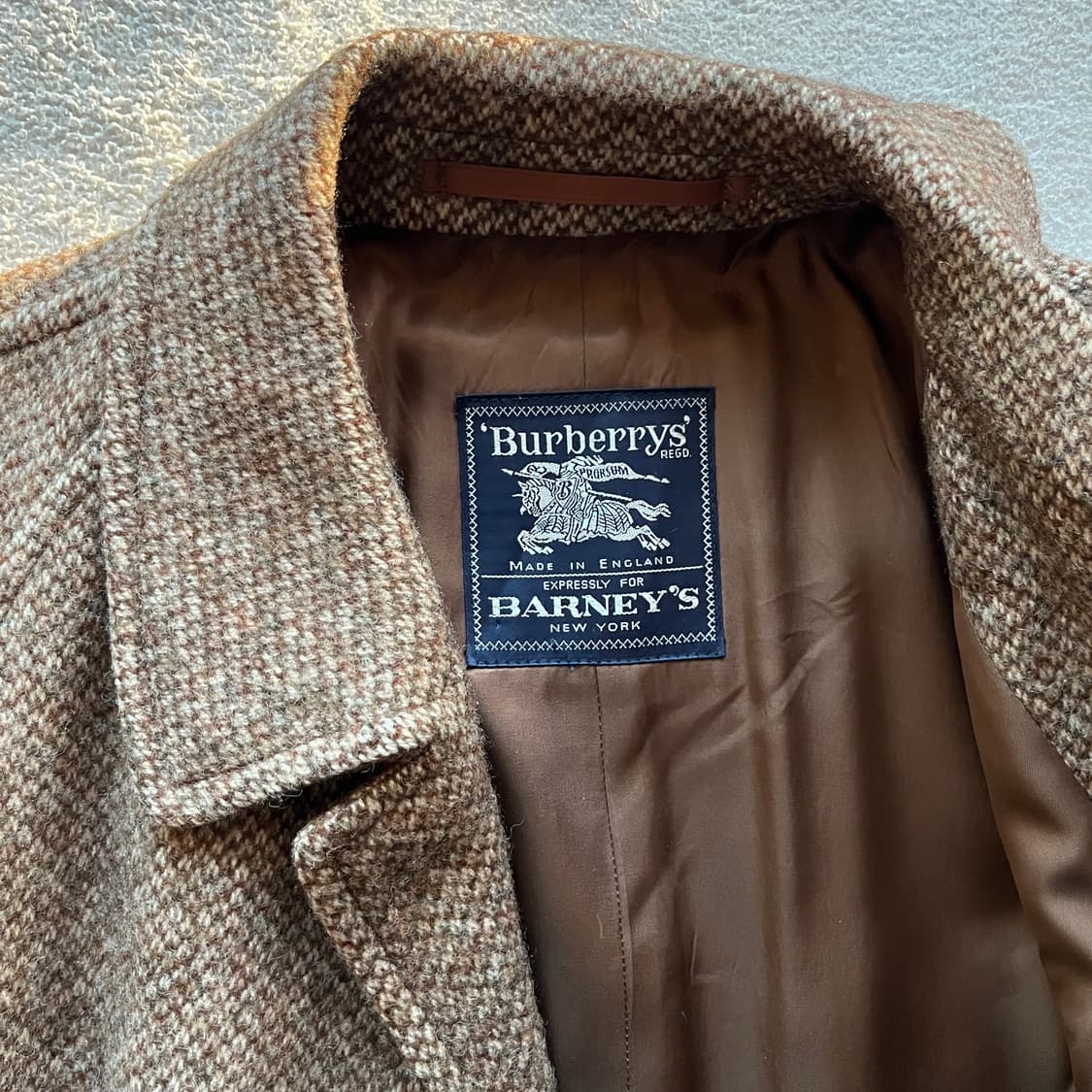 빈티지 버버리 셔틀랜드 트위드 발마칸 코트 상품이미지3