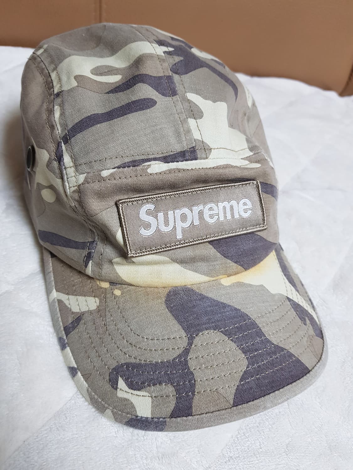 슈프림 밀리터리 캠프캡 모자 볼캡 스톤 카모 23SS 상품이미지5
